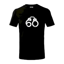 Narozeninové tričko pro policajta - pouta 60