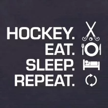 Pozemní hokej eat sleep repeat