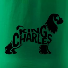Kavalír king Charles španěl nápis v těle