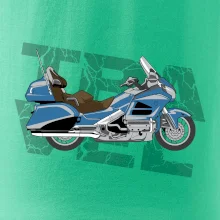 Cestovní motorka Amerika modrá