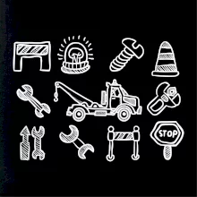 Odtahová služba - ikony