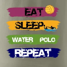 Eat sleep watter polo barevné