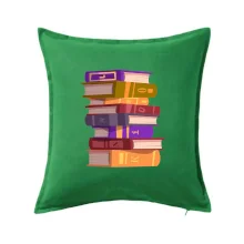 Knihomol stojící knihy