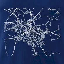 Mapy měst černobílé Klatovy