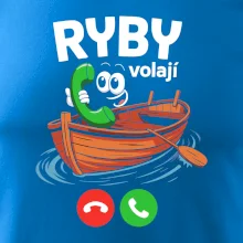 Karikatura ryby volají