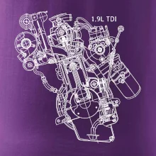Motor Škoda/ VW 1.9L  TDI z boku