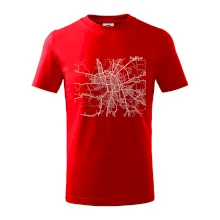 Mapy měst černobílé Budějce