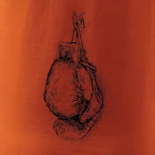 Boxerské rukavice kreslené na výšku