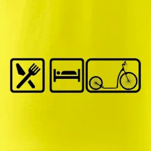 Eat sleep koloběžka velké a malé kolo