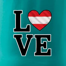 Love Rakouská vlajka