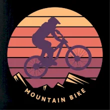 MTB barevné kolo západ slunce