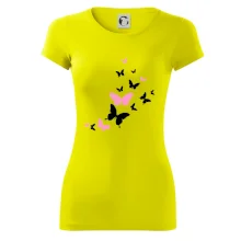 Motýli růžovo černí