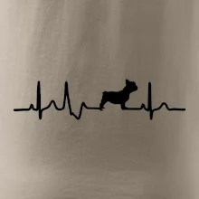 EKG Francouzský buldoček z boku