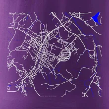 Kopřivnice - Mapa s vodními toky