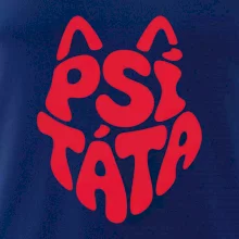 Psí táta nápis v hlavě