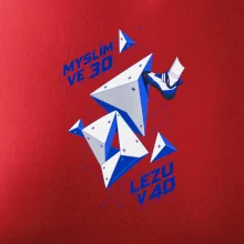Bouldering myslím ve 3d lezu v 4d
