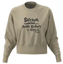 Harry - Sarcasm, because Avada Kedavra is illegal