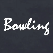 Bowling nápis psací