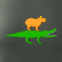 Kapybara na krokodýlovi (Moňas)