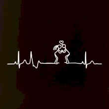 EKG zamilovaný pár EKG zamilovaný pár