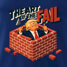 Donald Trump zazděný ve vlastní zdi