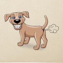 Prdící pes kreslený (Hana-creative)