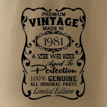 Vintage Etiketa - 1981