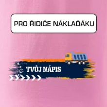 Stavba - vlastní nápis - náklaďák