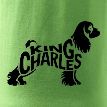 Kavalír king Charles španěl nápis v těle