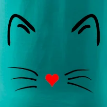 Kočka - srdce místo nosu