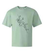 Lezecká stěna jedním tahem