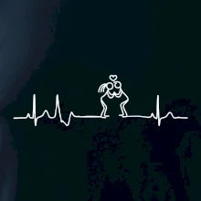 EKG zamilovaný pár EKG zamilovaný pár