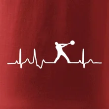 EKG hod kladivem muž