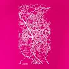 Černobílá mapa Liberec