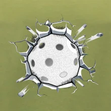 Florbal míč v triku