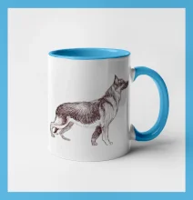 Německý ovčák -  kreslený skica