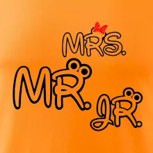 Mr, Mrs a Jr rodinná trička