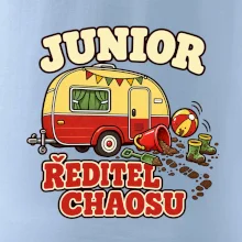Junior ředitel chaosu dětský rodinný karavan