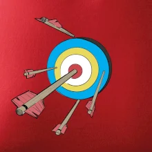 Šípy v barevném terči