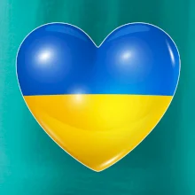 Ukrajina srdce vlajka