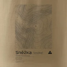 Sněžka - vrstevnice v obdélníku