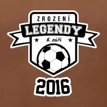 Zrození fotbalové legendy - tvůj den a rok narození