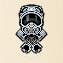 Cross rider písty helma