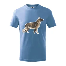 Německý ovčák - hnědý kreslený