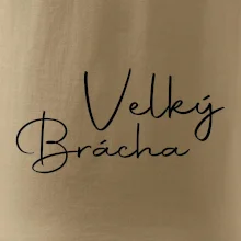 Velký brácha - nápis na zádech