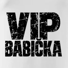 VIP babička černá grunge typografie