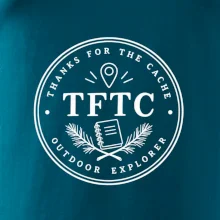 TFTC minimalistický turistický odznak