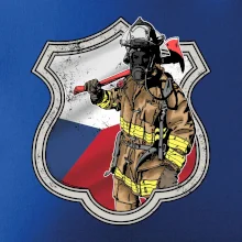 Hasič erb - Česká vlajka