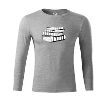 Knihy černobílé na sobě