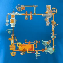 Steampunk barevná sestava